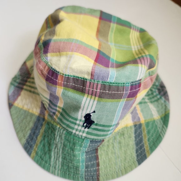 Polo by Ralph Lauren Madris Plaid Toddler/Kids Bucket Hat - Picture 1 of 5